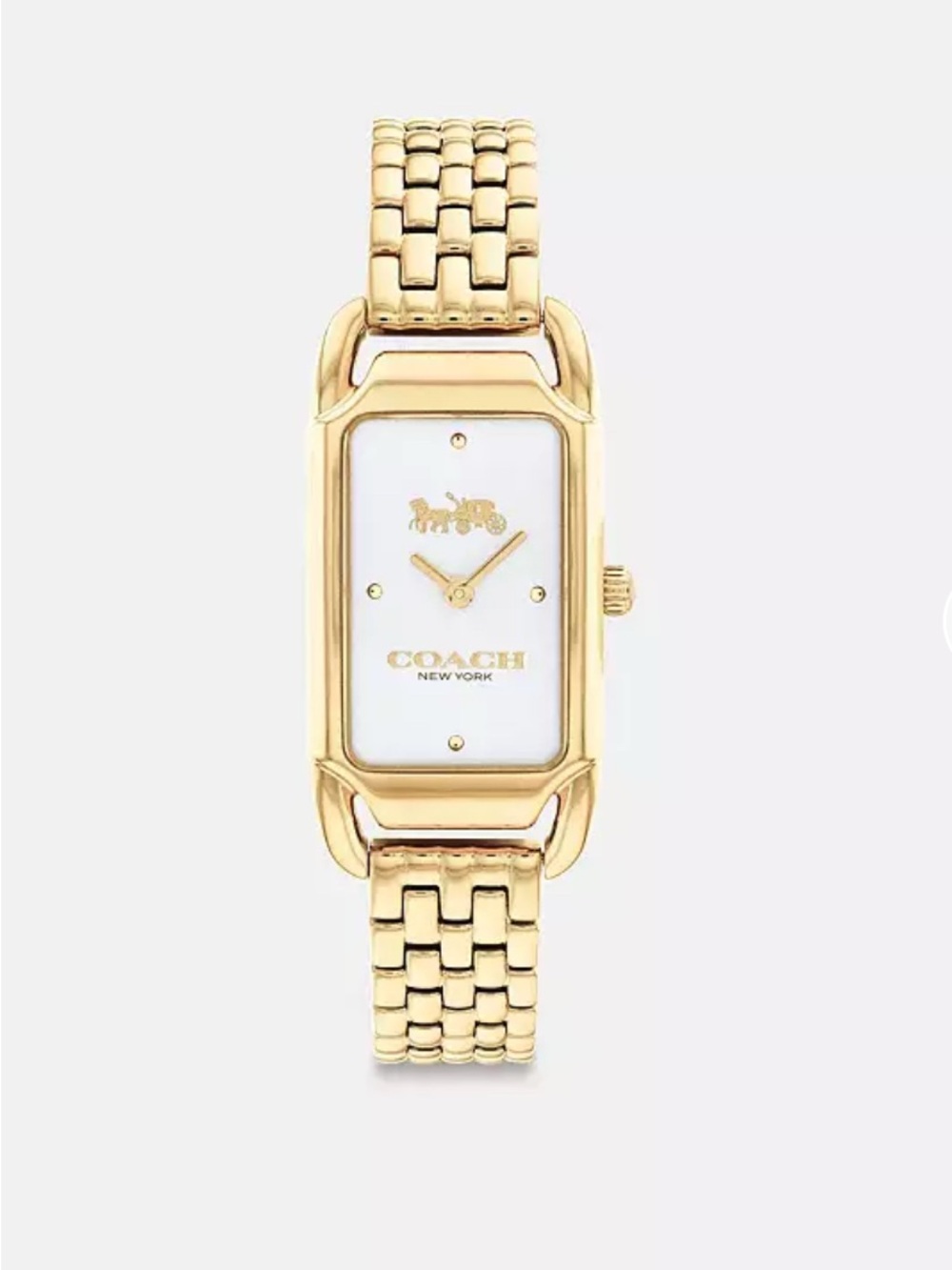 Coach Cadie Women’s Gold Tone Bracelet Watch 17.5mm X28.5mm